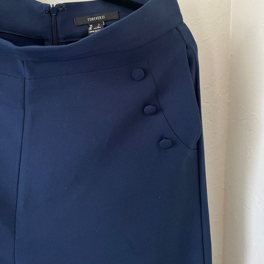 Blue Capri Pants Ankle Cute - Forever 21